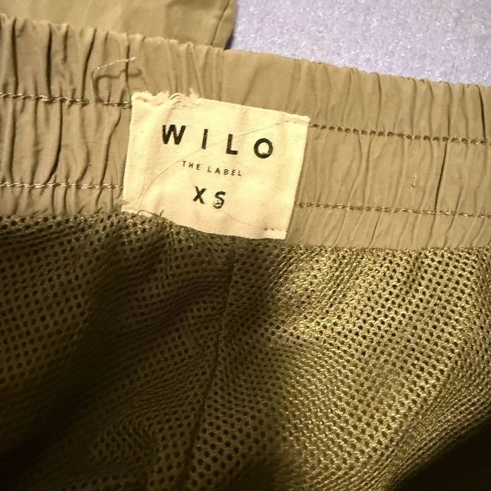 Wilo Gray Sweatpants with Elastic Waistband and Ruched Legs
